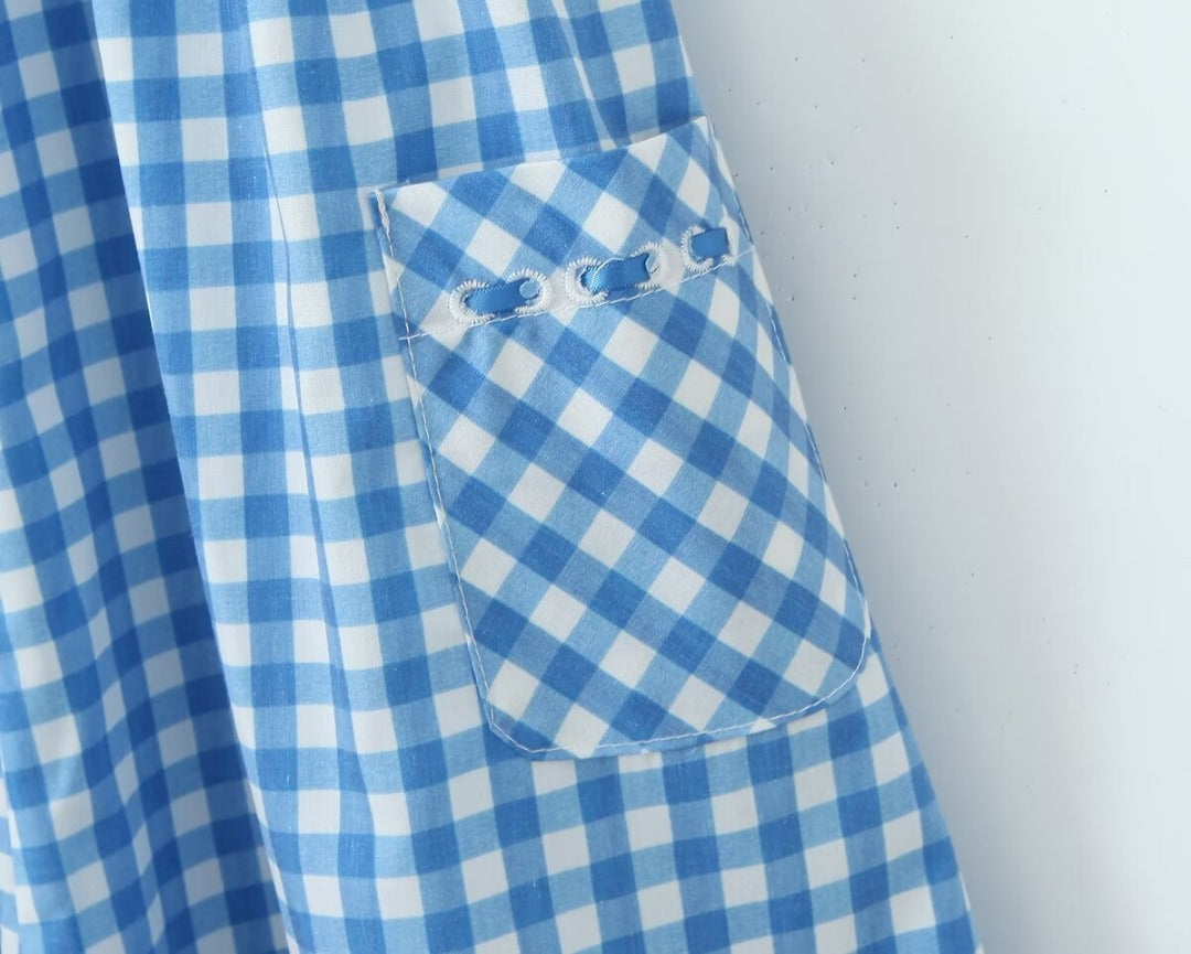 Nora | Vestido Midi de Cuadros