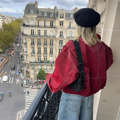 Alexia | Chaqueta de Cuero Oversize