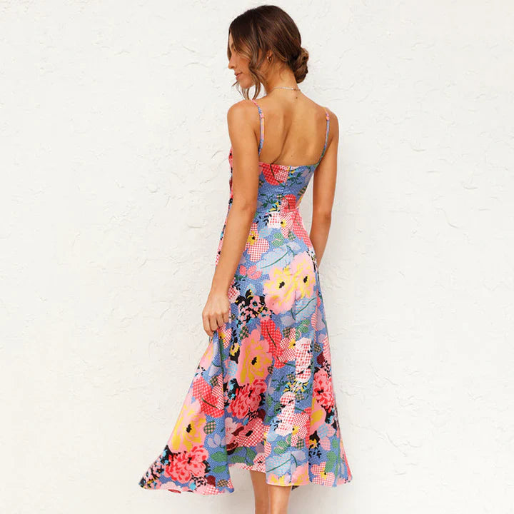 Lorena - Vestido largo con Flores