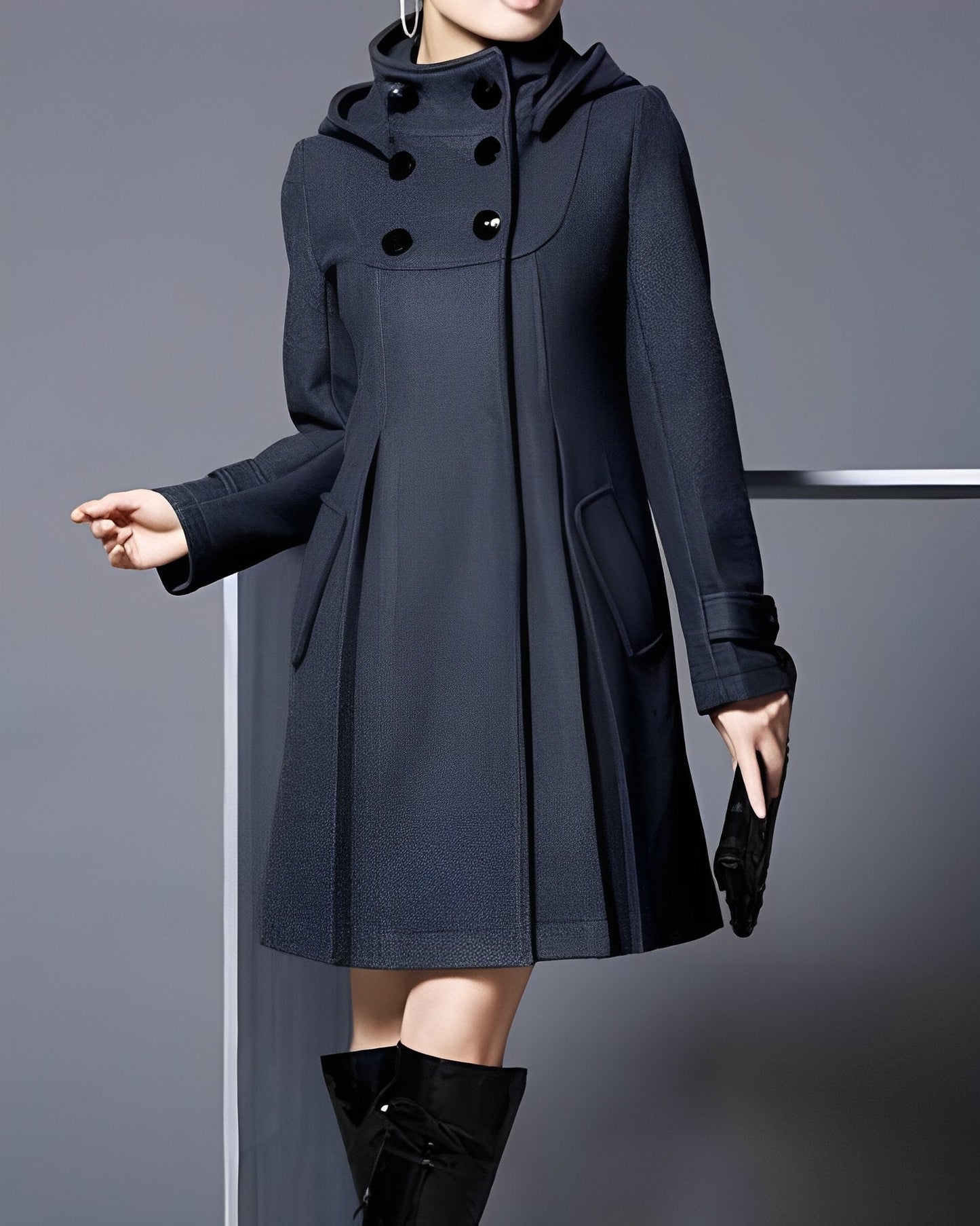Yuna | Chaqueta con Capucha y Bufanda incorporada