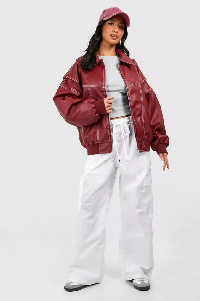Alexia | Chaqueta de Cuero Oversize