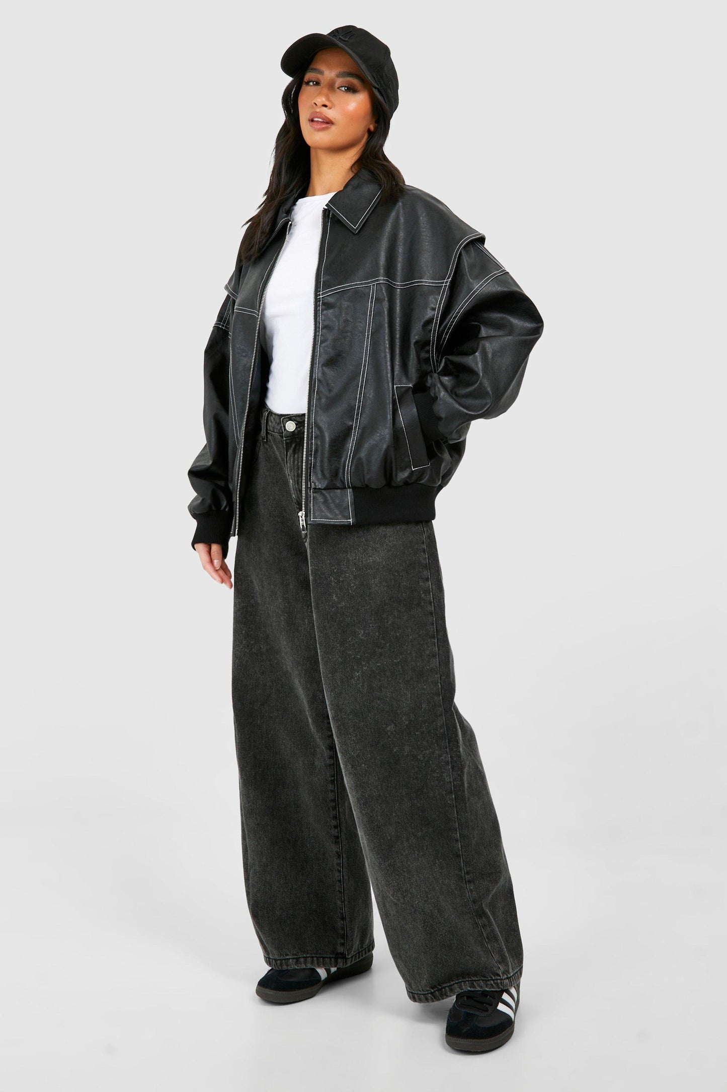 Alexia | Chaqueta de Cuero Oversize