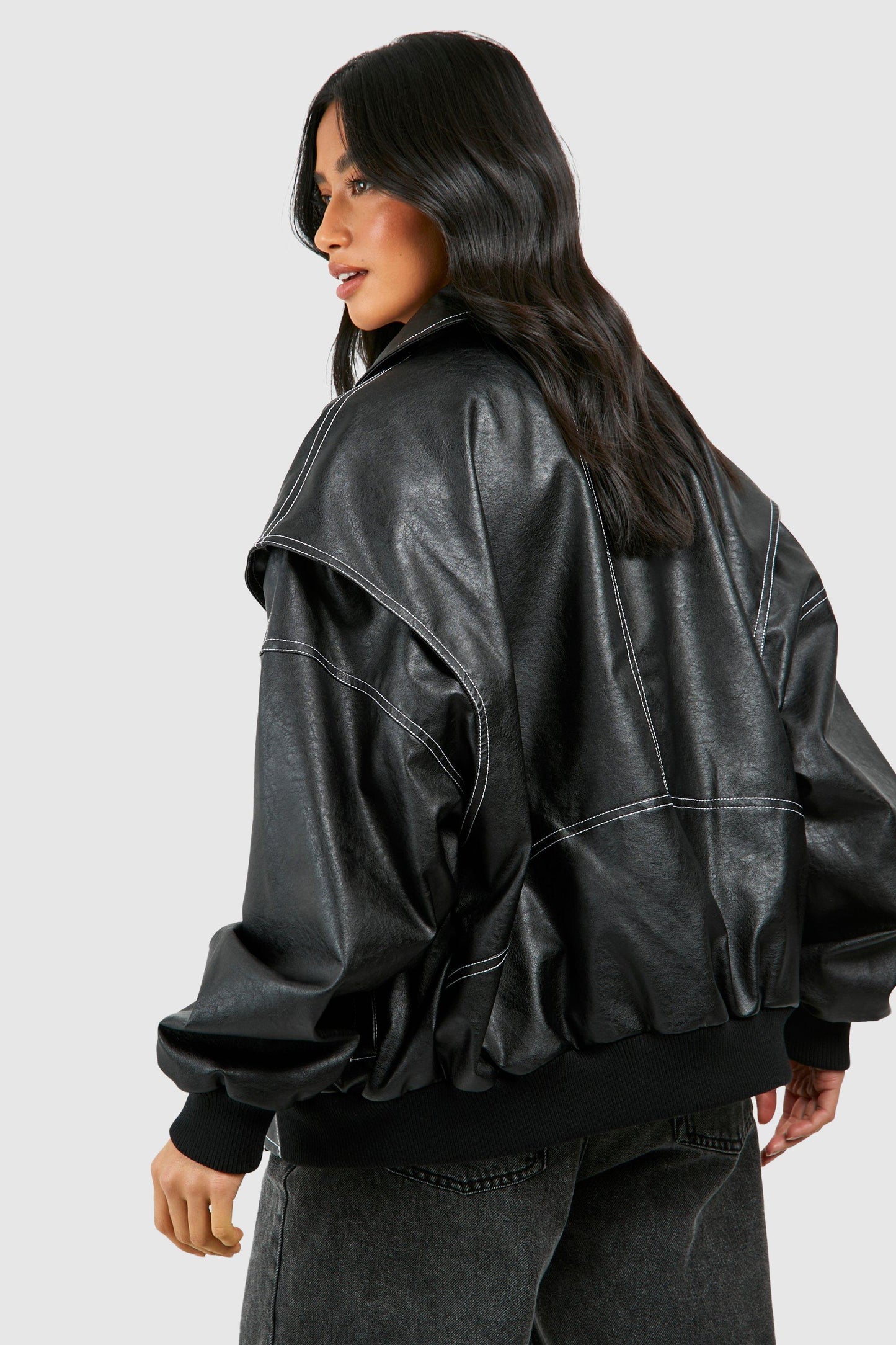 Alexia | Chaqueta de Cuero Oversize