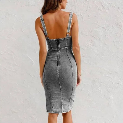 Alejandra | Vestido Midi Vaquero